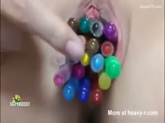 Horny legal age teenager stuffs twenty Sharpie marker pens in her constricted virgin wet crack - ZeusPorn